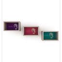 Quadro rettangolare Monroe decorazione murale   cm 36 x 18 x 22 h