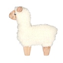 Alpaca legno tessuto biancocm26x4h22