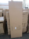 Scaffale metallo jessica bianco brush 5p largo  cm60x28h180