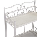 Scaffale classico Jessika  5 ripiani bianco