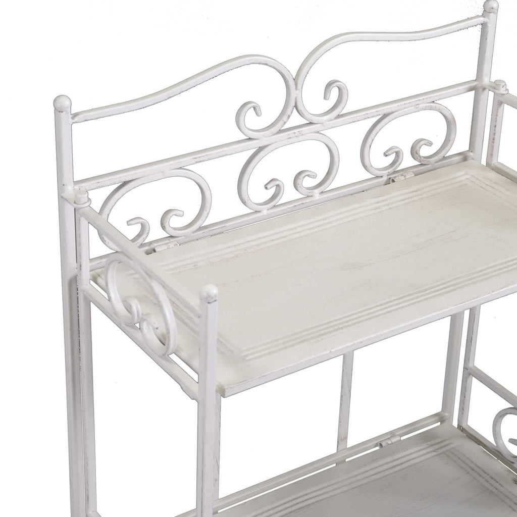 Scaffale classico Jessika  5 ripiani bianco