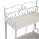Scaffale classico Jessika  5 ripiani bianco