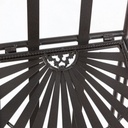 Scaffale pieghevole quattro ripiani in acciaio Marrone RAY 34x30x h153 cm
