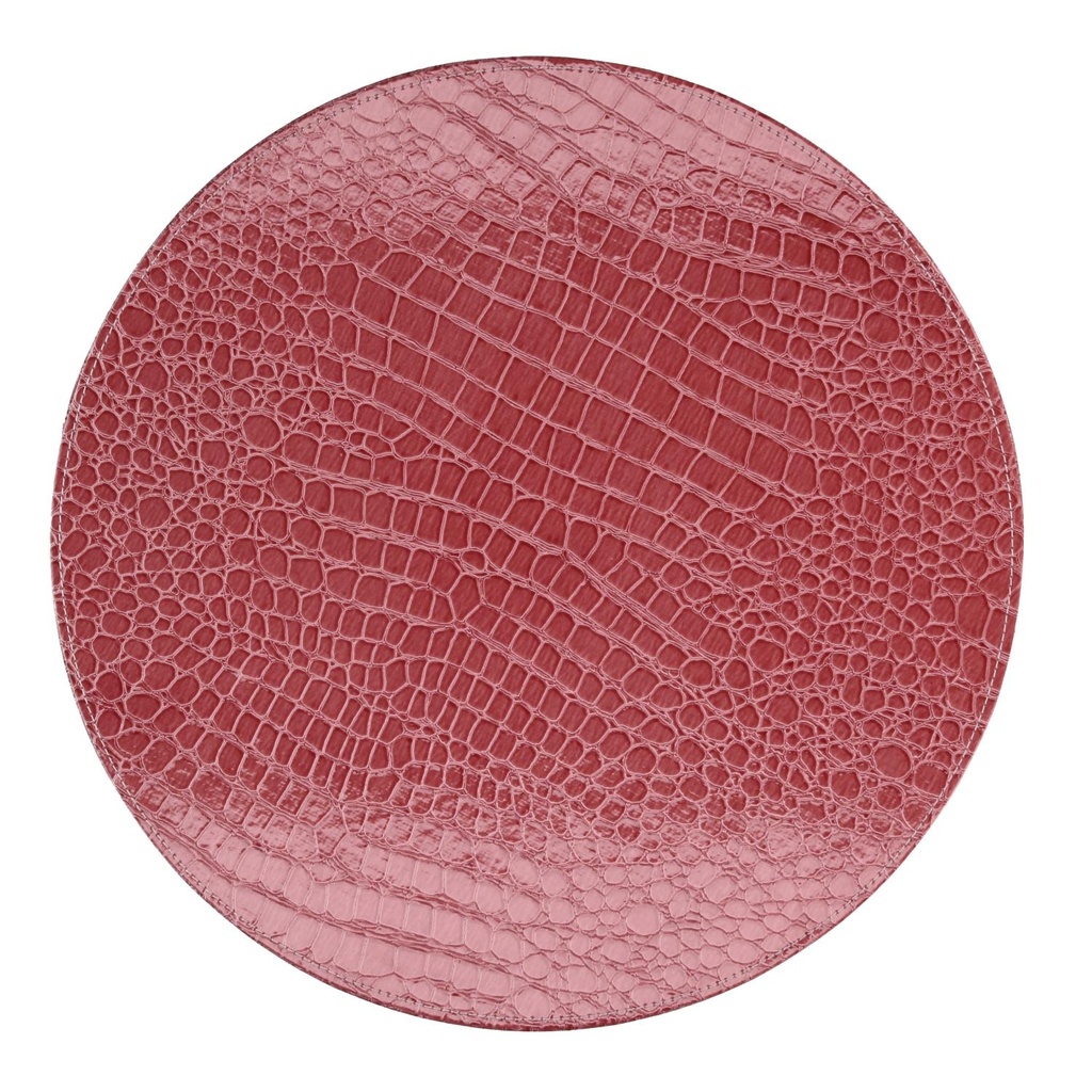 Round red eco-leather box 1-3 cm ø42h24