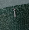 Wooden box 1-2 covered in rectangular eco-leather cm35x22h20