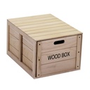 Scatola legno  con cassetto rettangolare cm 39 x 50 x h 29,5