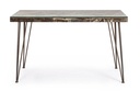Scrivania cemento e metallo Atlantide cm 130 x 65