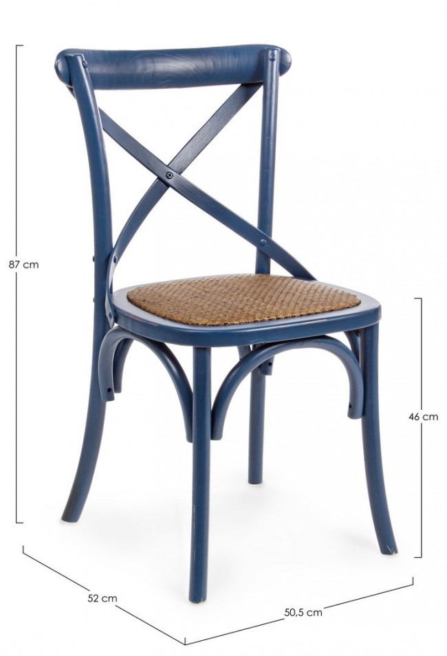 Sedia Cross Blu