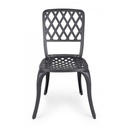 Sedia alluminio antracite esterno cm 44 x 46 x  89h