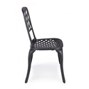 Sedia alluminio antracite esterno cm 44 x 46 x  89h