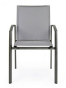 Sedia arredo giardino alluminio antracite Cruise