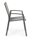 Sedia arredo giardino alluminio antracite Cruise