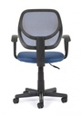 Sedia da ufficio blu con braccioli