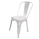 Sedia ferro new bristol bianco antico cm51x43h84