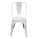 Sedia ferro new bristol bianco antico cm51x43h84