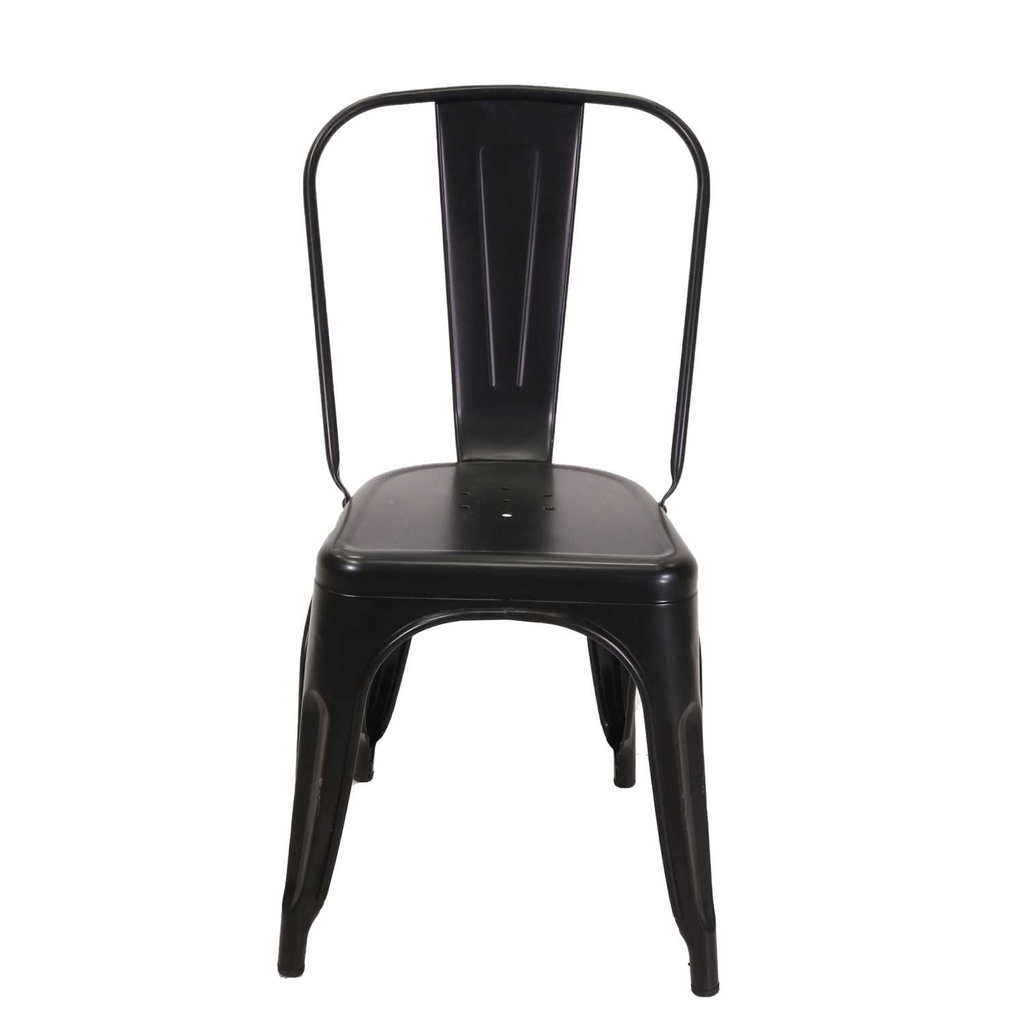 Sedia ferro new bristol nero cm51x43h84