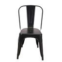 Sedia ferro new bristol nero cm51x43h84