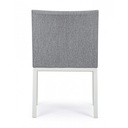 Sedia in alluminio verniciata a polvere grigio cm 55x 62x  82h