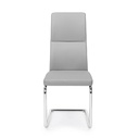 Sedia in ecopelle Grigio Chiaro THELMA 44x58x h104 cm
