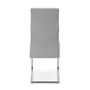 Sedia in ecopelle Grigio Chiaro THELMA 44x58x h104 cm