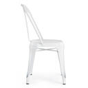 Sedia in stile contemporaneo in acciaio Bianca MINNEAPOLIS 44x53x h83 cm