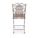 Sedia pieghevole in acciaio Marrone MELANIE 38x51x h92 cm