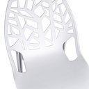 Sedia polipropilene impilabile bianco 55x46x46,5/81,5h cm