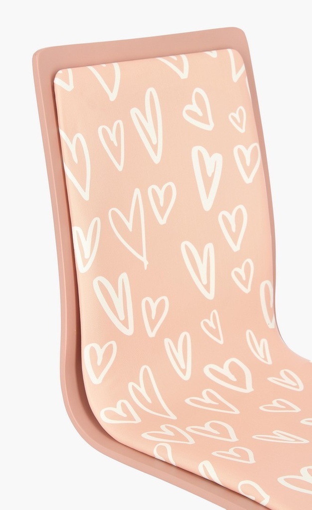Sedia ufficio acciaio similpelle Young Hearts cm 42,5 x 40 x 87