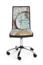 Sedia ufficio ecopelle acciaio Young Gulliver