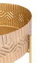 Set 2 porta vaso oro in alluminio stile vintage