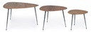 Set 3 tavolino boscage in legno stile industriale