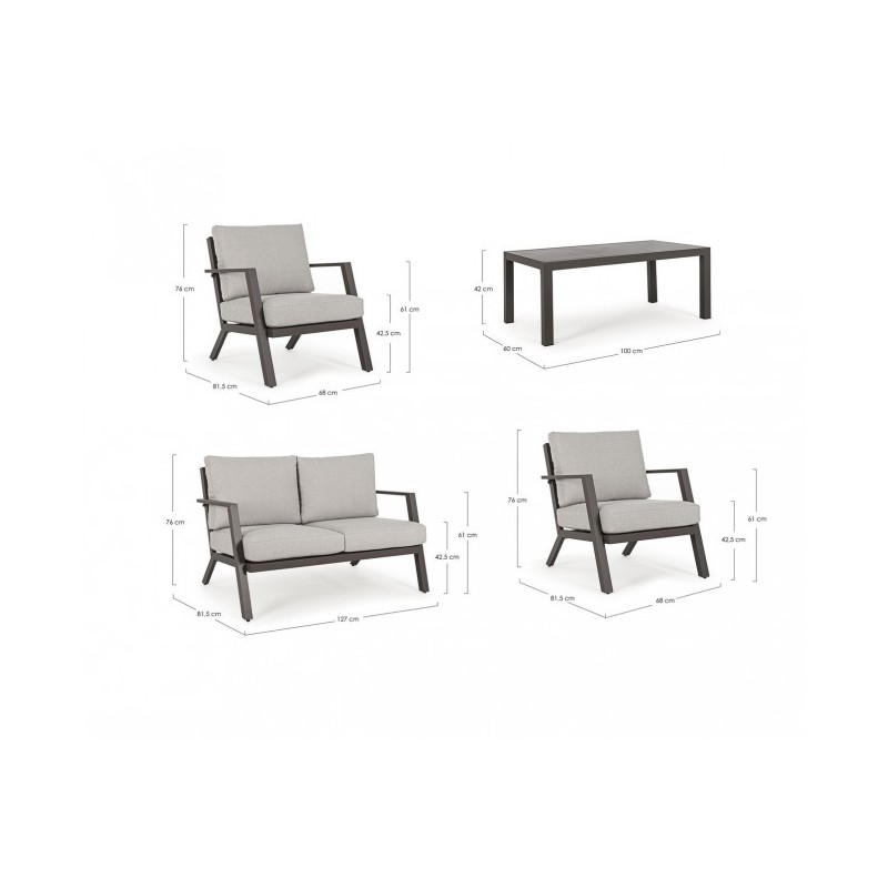 Set  salotto Harley coffee 4  pezzi