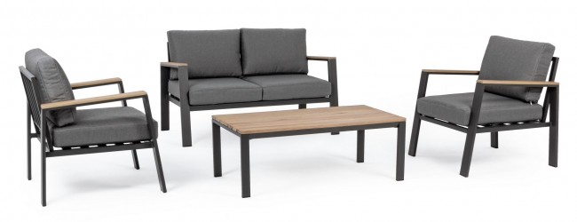 Set salotto giardino Belmar naturale/antracite
