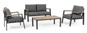 Set salotto giardino Belmar naturale/antracite