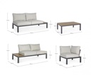 Set salotto giardino Elias antracite