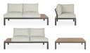 Set salotto giardino Elias antracite