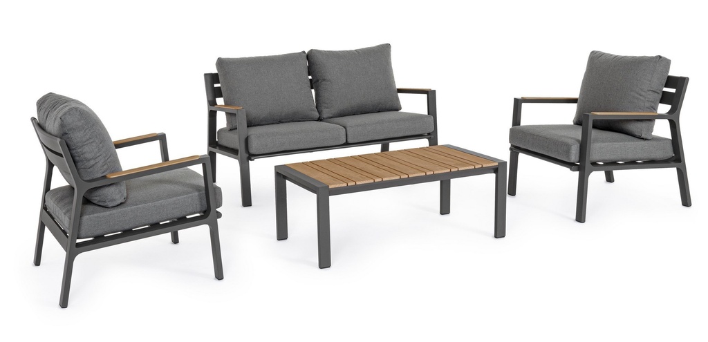 Set salotto giardino Ernst antracite