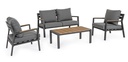 Set salotto giardino Ernst antracite