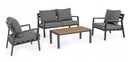 Set salotto giardino Ernst antracite