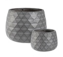 Set2 P.Vaso Pyramid Ciotola Antracite