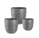 Set3 P.Vaso Pyramid Bomb Antracite