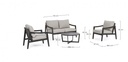Set4 Salotto C-C Sirenus Antracite Yk13