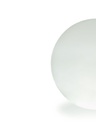 Sfera da pavimento in resina ad alta resistenza, completa di picchetto, 200mm di altezza, bianca bianco
