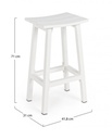 Sgabello Bar skipper Bianco h71cm