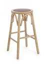 Sgabello bar in legno naturale stile rustico