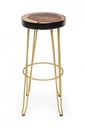 Sgabello bar oro in legno stile atmosphere