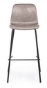 Sgabello bar vintage ecopelle beige Kyra cm 39 x 44 x 103,5