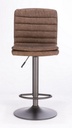 Sgabello bar vintage ecopelle marrone Connor cm 41 x 50 x 94,5