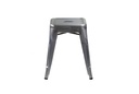 Sgabello ferro bristol galvanizzato cm39x39h45