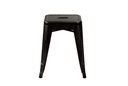 Sgabello ferro bristol marrone cm39x39h45